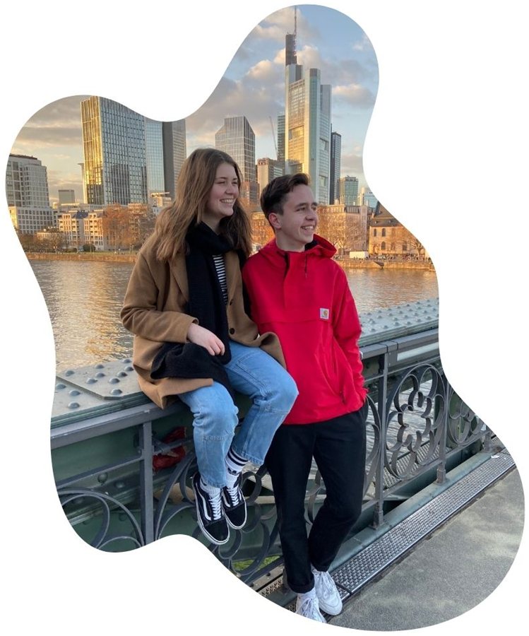 Besuch bei Marie und Lukas in Frankfurt, 2019